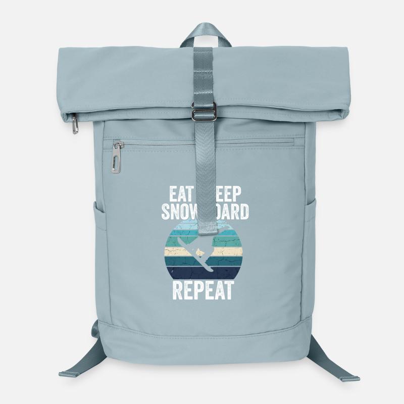 Eat Sleep Snowboard Repeat Laptop-Rucksack 