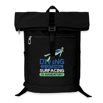 Plongeur Plongeur Snorkeling Plongeur récréatif - Sac à dos ordinateur - noir - Devant