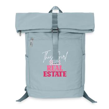 This woman sells real estate - Laptop Backpack - ice blue - Front