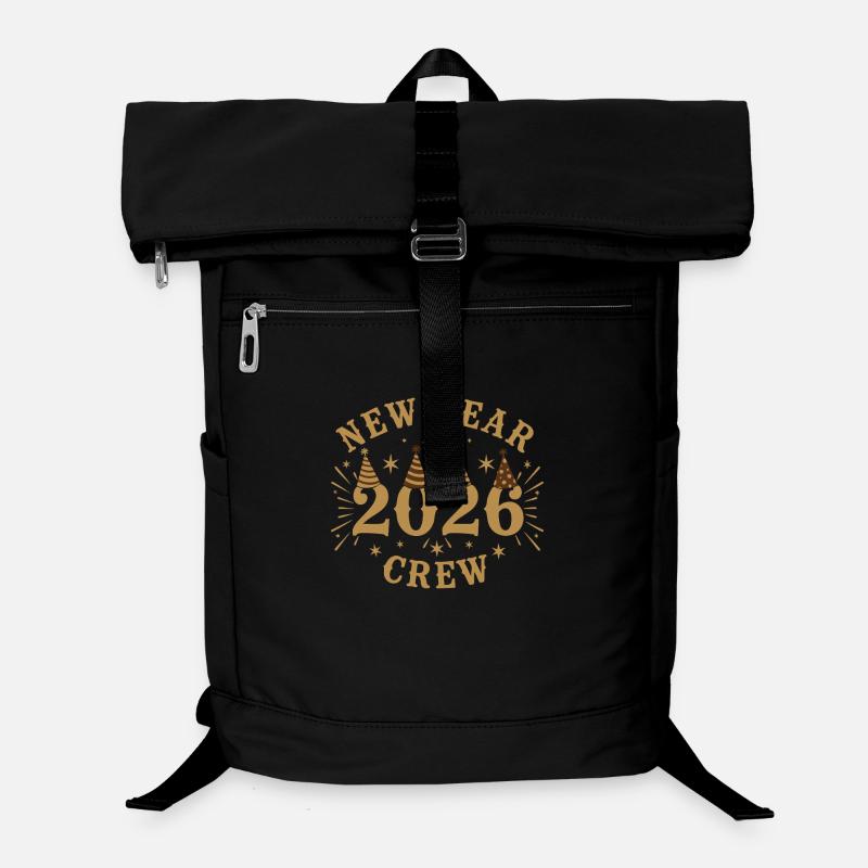 Neujahrscrew 2026 feiert Party-Spaß Laptop-Rucksack 