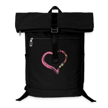 Hawaiian Ukulele Uke Heart - Laptop-Rucksack  - Schwarz - Vorne