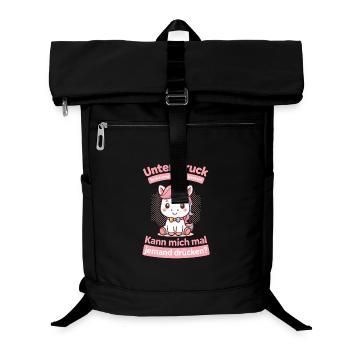 Unicorn Under Pressure, Cuddle Me Please Shirt - Laptop Backpack - black - Front