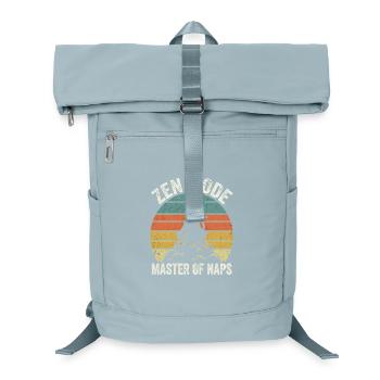 Zen Mode Master of Naps Funny Cat Retro Sunset - Laptop Backpack - ice blue - Front