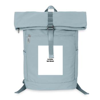 First coffee. Then man. - Laptop Backpack - ice blue - Front