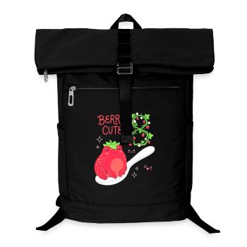 Berry Mignonne Grenouille fraise de 8e anniversaire - Sac à dos ordinateur - noir - Devant