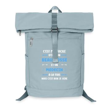 Arzt - Laptop-Rucksack  - Eisblau - Vorne