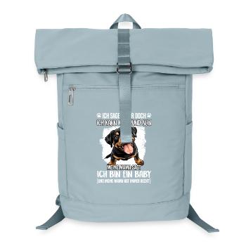 Rottweiler T Gassi Hundehalter Rottweiler Mama - Laptop-Rucksack  - Eisblau - Vorne