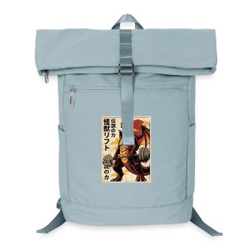 Kaiju Deadlift Dragon Japanese Monster Fitness Gym - Laptop-Rucksack  - Eisblau - Vorne