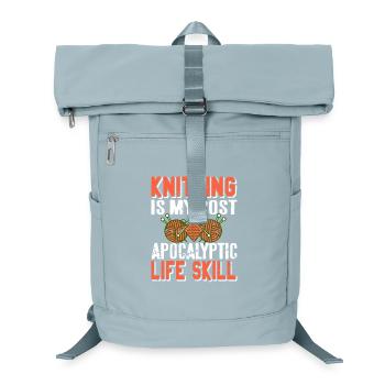 Le tricot, c’est mon humour post-apocalyptique de compétences de vie - Sac à dos ordinateur - bleu glacier - Devant