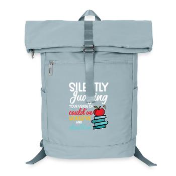 ELA-Lehrerin 1. Schultag Englisch - Laptop-Rucksack  - Eisblau - Vorne