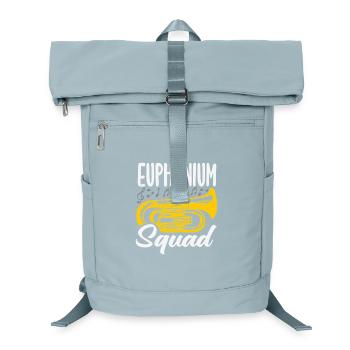 Vintage Euphonium Spieler - Laptop-Rucksack  - Eisblau - Vorne