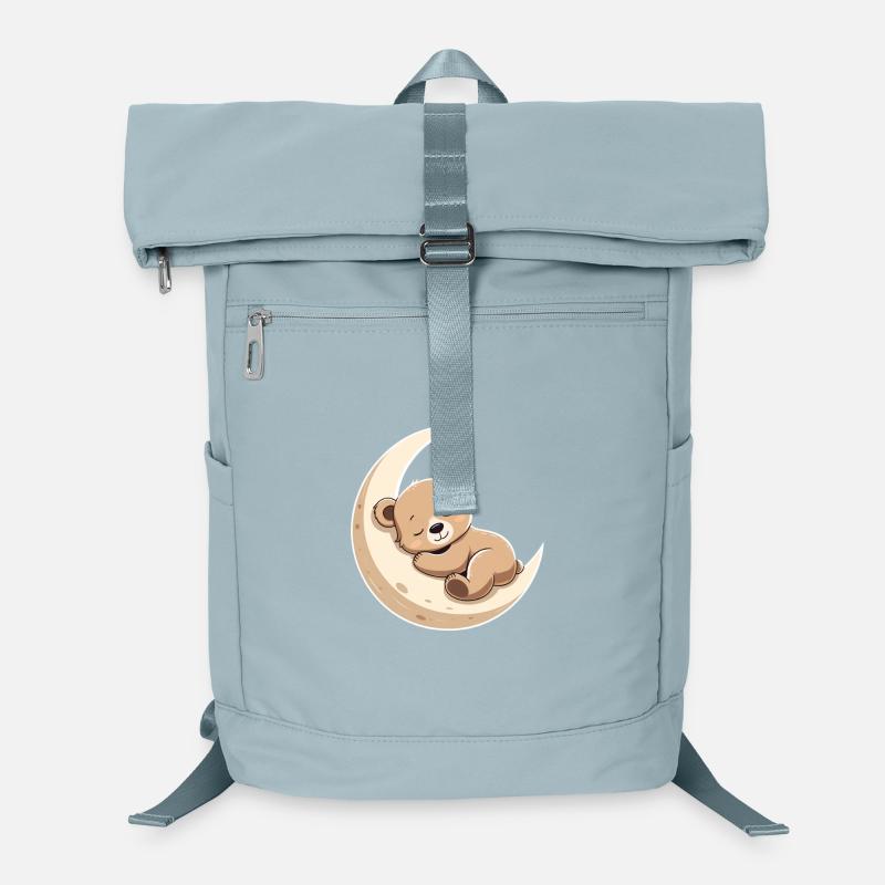 Ours câlin de lune dans un rêve Sac à dos ordinateur