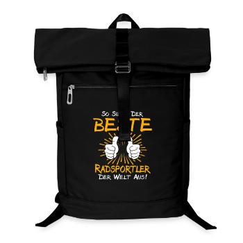Radsportler Geschenkidee - Laptop-Rucksack  - Schwarz - Vorne