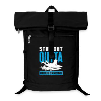 Surfing Surfboarder Bodyboarder - Laptop Backpack - black - Front
