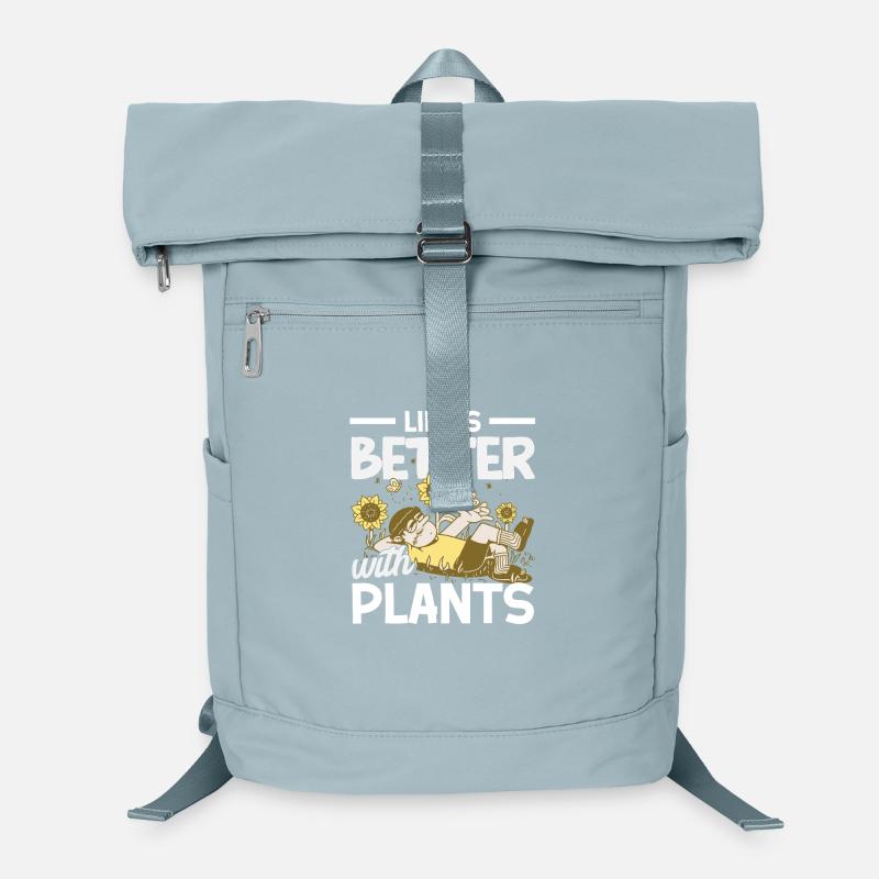 Das Leben Ist Besser Mit Pflanzen Laptop-Rucksack 