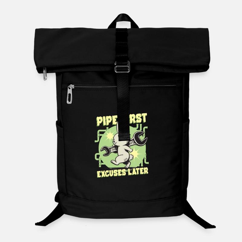 Rohrleger Rohrleitungsbauer Pipe First Laptop-Rucksack 