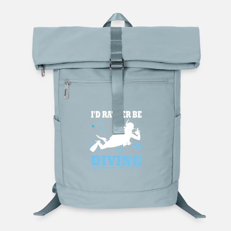 I'd rather be diving - Diver Saying Gift Laptop Backpack