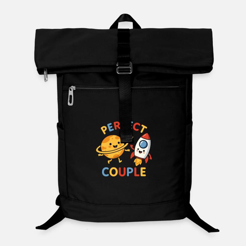 Couple Parfait : Planète et Aventure Rocket. Sac à dos ordinateur