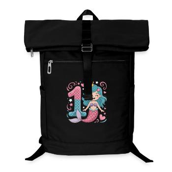 Sirène 1er anniversaire 1 année - Sac à dos ordinateur - noir - Devant