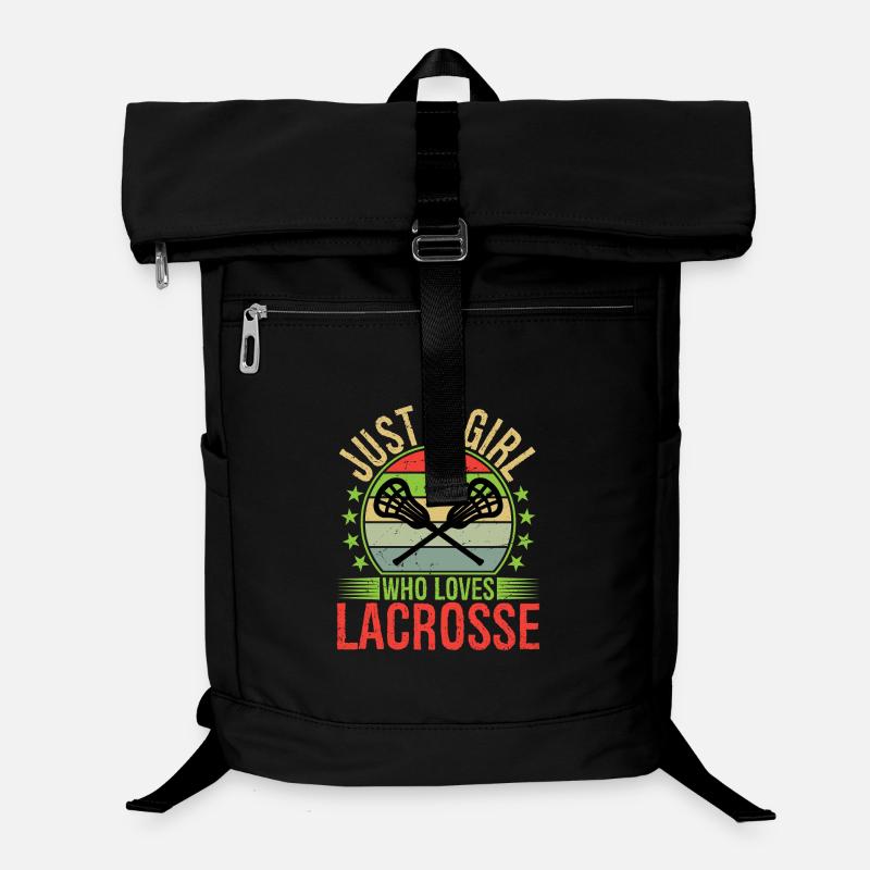 Juste une fille qui aime la joueuse de crosse Lax Lover Sac à dos ordinateur