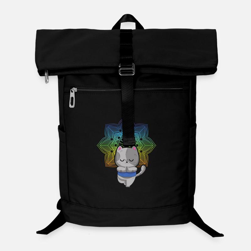 Yoga Cat Meditation Cats Yoga Laptop Backpack