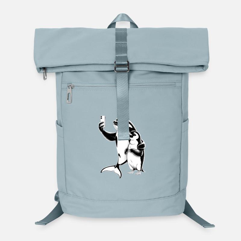 Orca und Robbe Laptop-Rucksack 