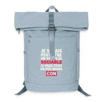 I might be a little more sociable - Laptop Backpack - ice blue - Front