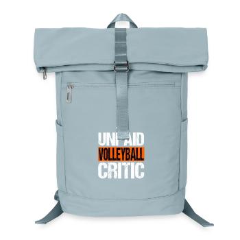 Unbezahlter Volleyballkritiker Lustiger Sporttrainer - Laptop-Rucksack  - Eisblau - Vorne