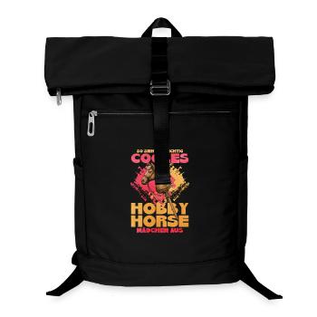 HobbyHorse Retro Glanz - Laptop-Rucksack  - Schwarz - Vorne
