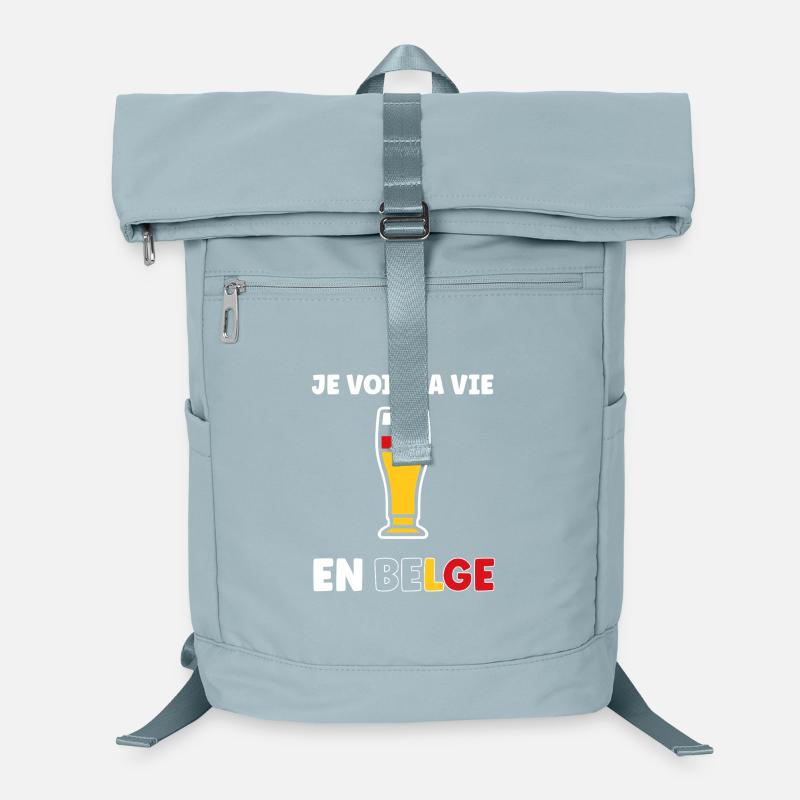 Belgisches Life Stilisiertes Bierglas Laptop-Rucksack 