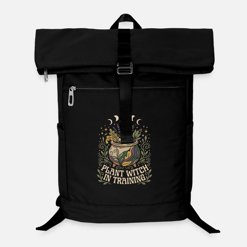 Plant Witch In Training Hexe Kräuter Mond Laptop-Rucksack 