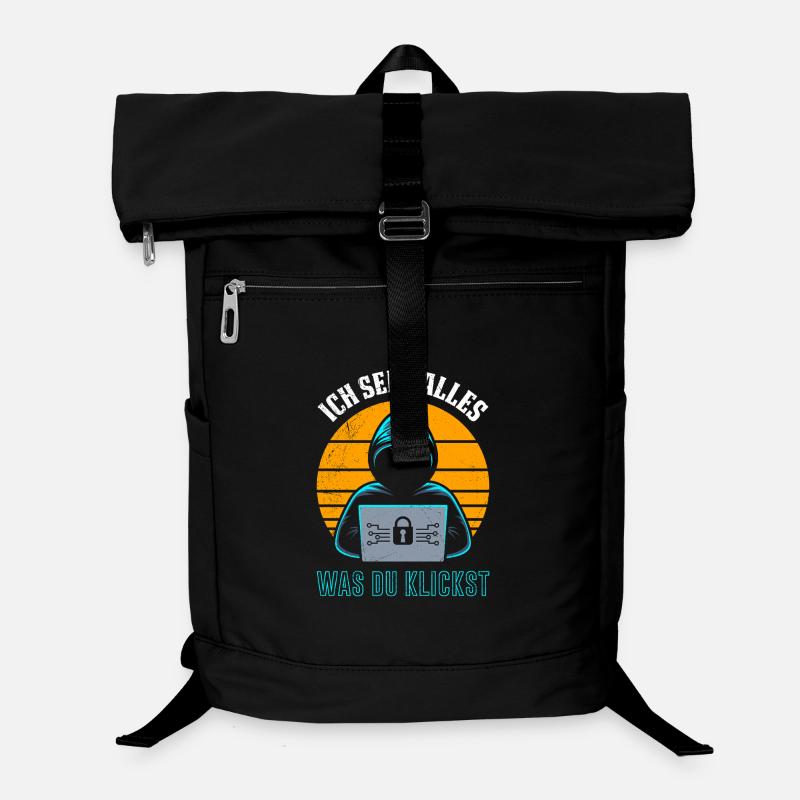 Computer ICH SEHE ALLES WAS DU KLICKST LUSTIG Laptop-Rucksack 