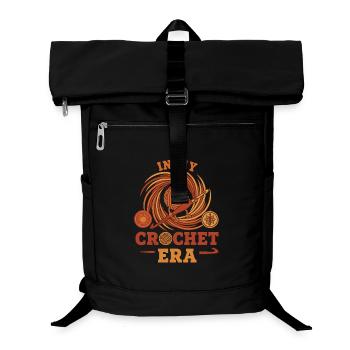 À l’époque du crochet, fil drôle d’amoureux du crochet - Sac à dos ordinateur - noir - Devant