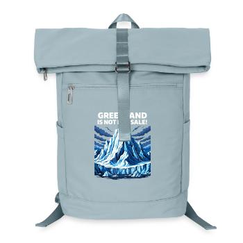 Greenland is not for Sale - Laptop-Rucksack  - Eisblau - Vorne