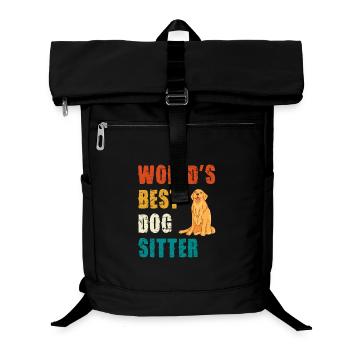 Weltbester Hundesitter - Laptop-Rucksack  - Schwarz - Vorne