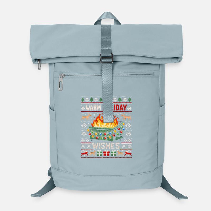 Chaleureuses vœux de Noël, vilain Noël Sac à dos ordinateur