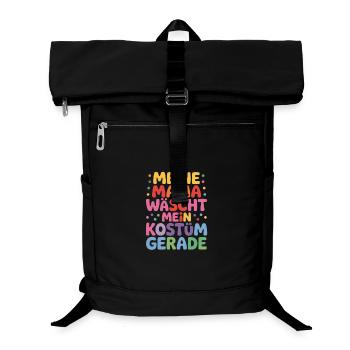 Karneval Kostüm Wäsche Mama - Laptop-Rucksack  - Schwarz - Vorne