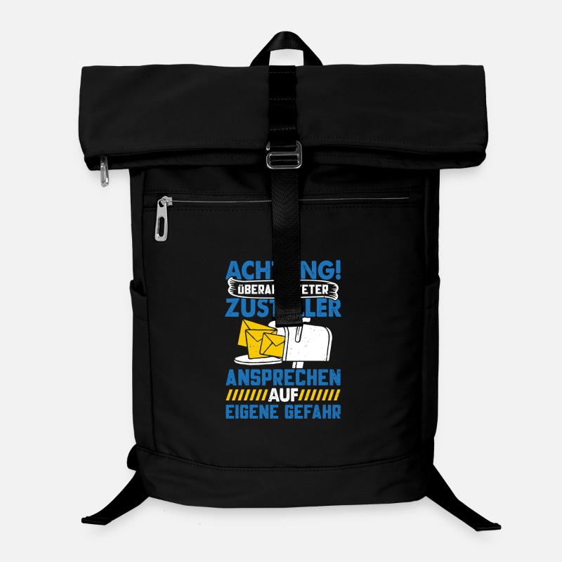 Briefträger ACHTUNG ÜBERARBEITETER ZUSTELLER Laptop-Rucksack 
