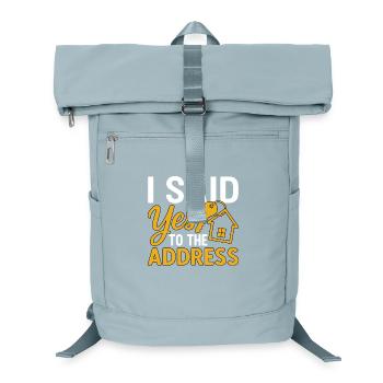 I Said Yes To The Address - Laptop Backpack - ice blue - Front