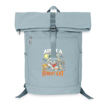 Adopt a Street Cat - Laptop Backpack - ice blue - Front
