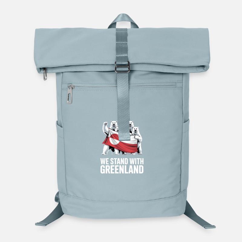 We stand with Greenland Make america go away Laptop-Rucksack 