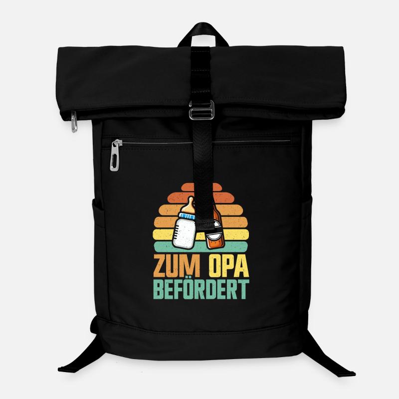 Zum Opa Befördert Retro Großvater Pops Großeltern Laptop-Rucksack 