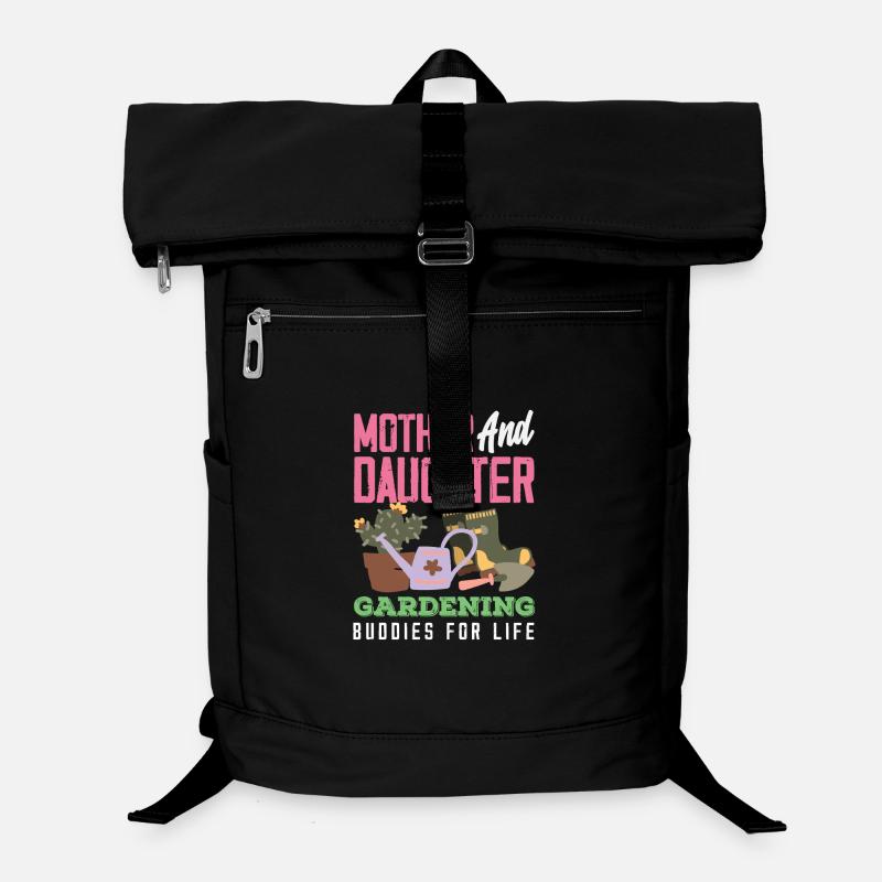 Mutter-tochter-pflanzenliebhaberin Gartenarbeit Laptop-Rucksack 