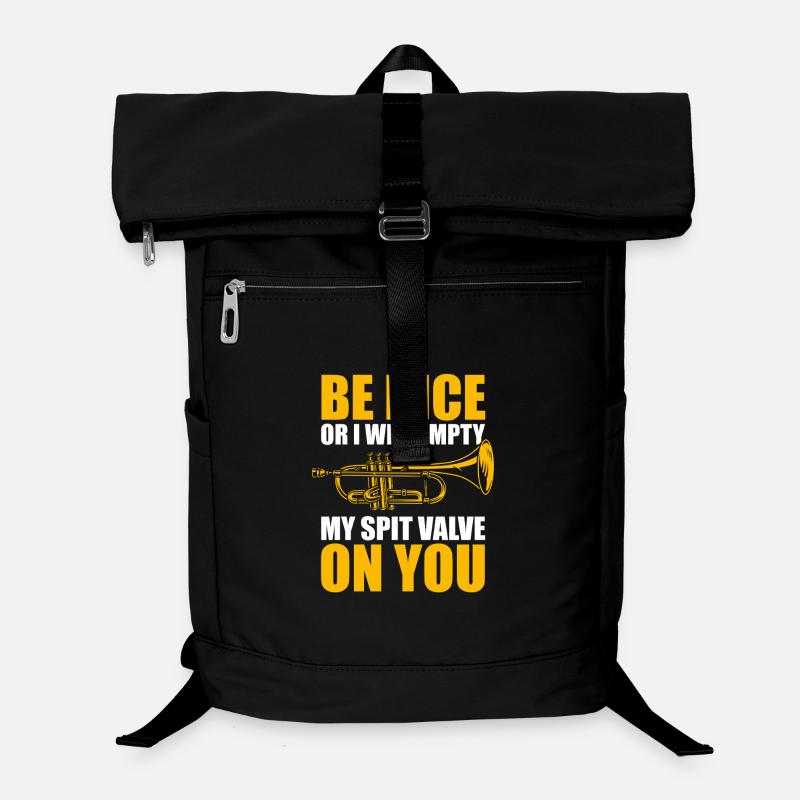 Sois gentil ou je vide le trompettiste Sac à dos ordinateur