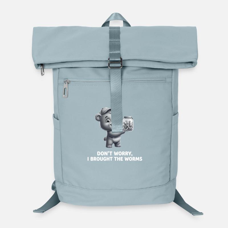 Don't Worry I Brought The Worms Angler Saying Laptop Backpack
