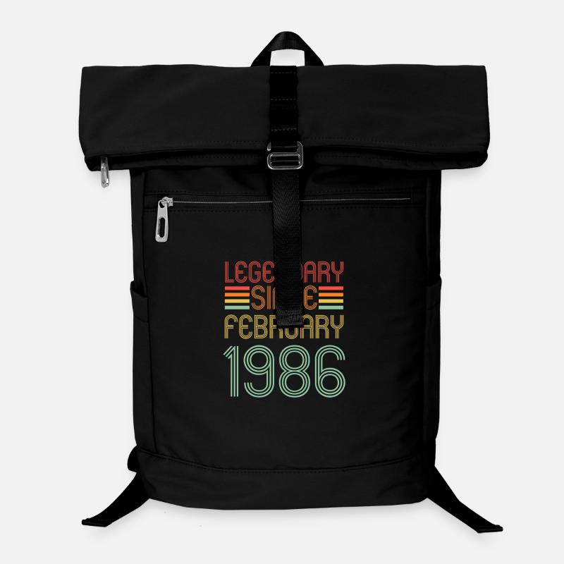 Legendary since February 1986, Retro, Geburtstag Laptop-Rucksack 
