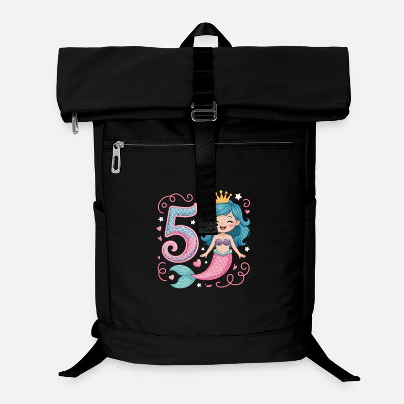 Mermaid 5th Birthday 5 Years Laptop Backpack