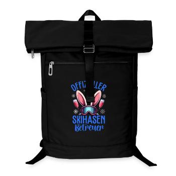 Offizieller Skihasen Betreuer - Laptop-Rucksack  - Schwarz - Vorne