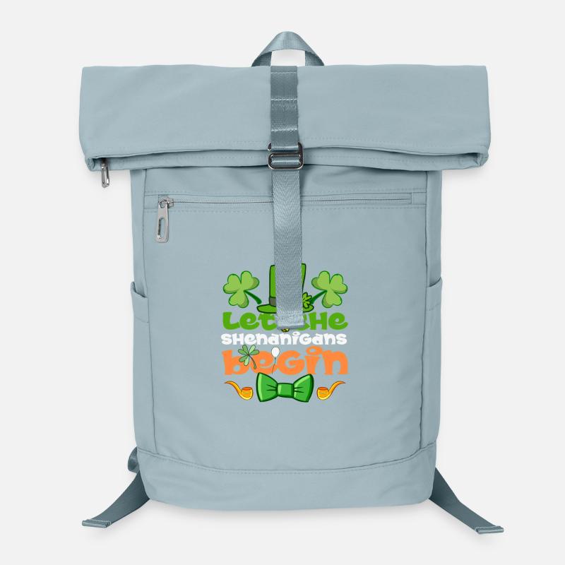 Que les folies commencent à l’irlande La Saint-Patrick irlandaise Sac à dos ordinateur