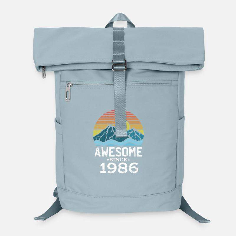 Sunset Mountains 1986 Laptop Backpack